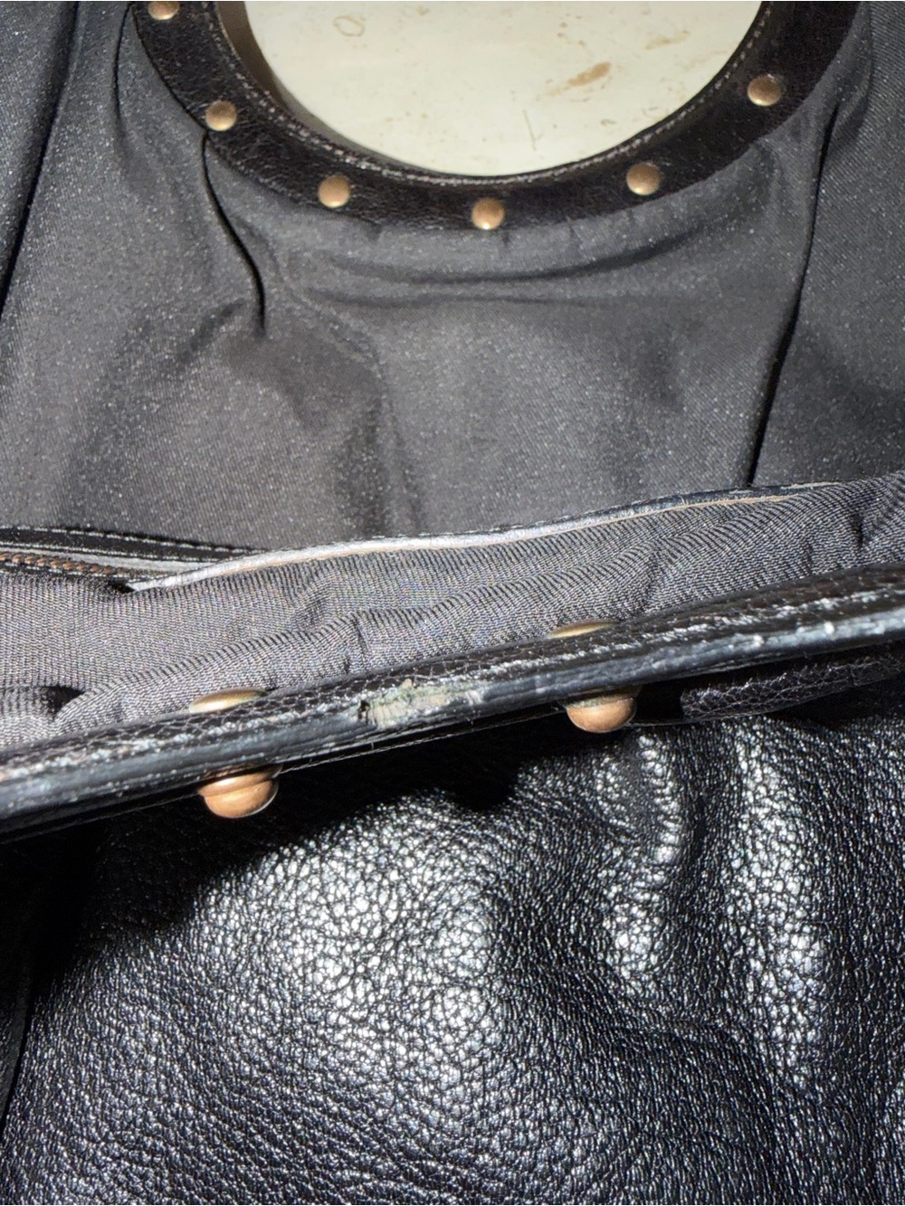 AUTHENTIC GUCCI Black Leather Bamboo Top Handle Bag - Picture 14 of 16
